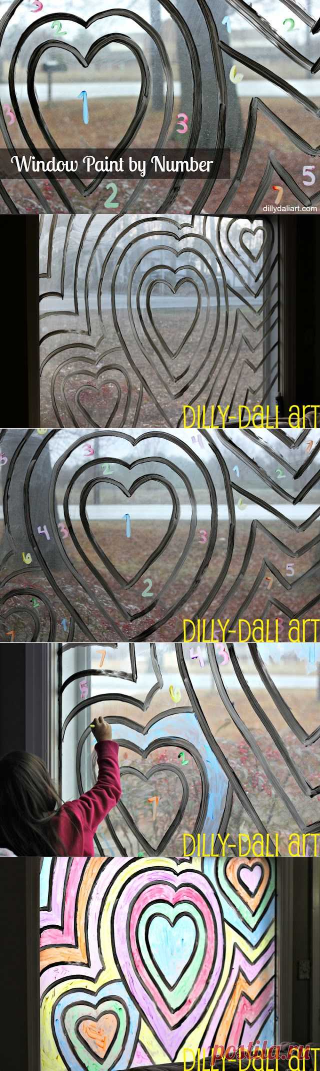 Dilly-Dali Art: Window Paint by Number