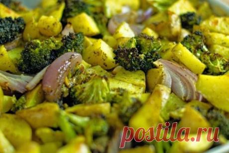 Запеченный картофель с брокколи. Рецепты для настоящих гурманов.