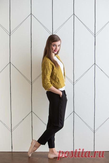 Жакет спицами Lace Dolman (Ажурная летучая мышь)