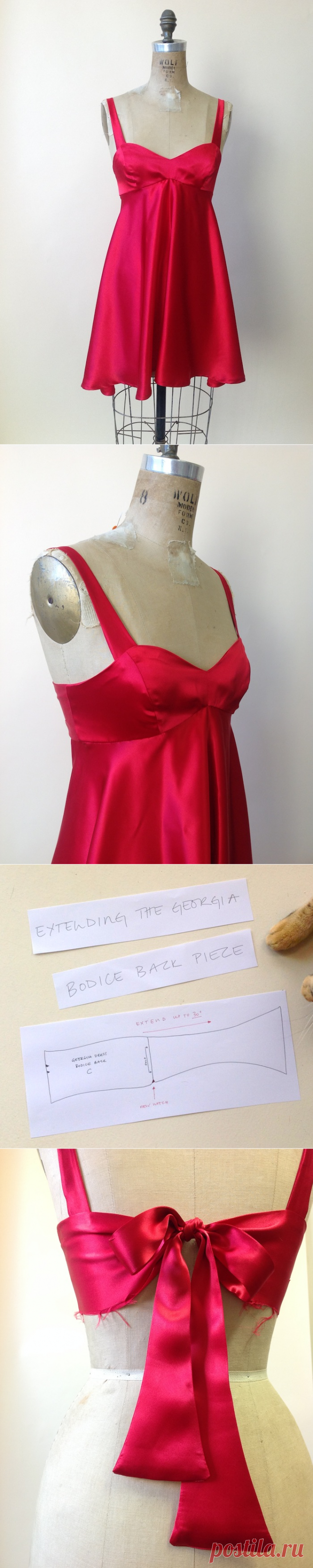 Valentine's pattern hack: the Georgia Dress boudoir babydoll! – By Hand London