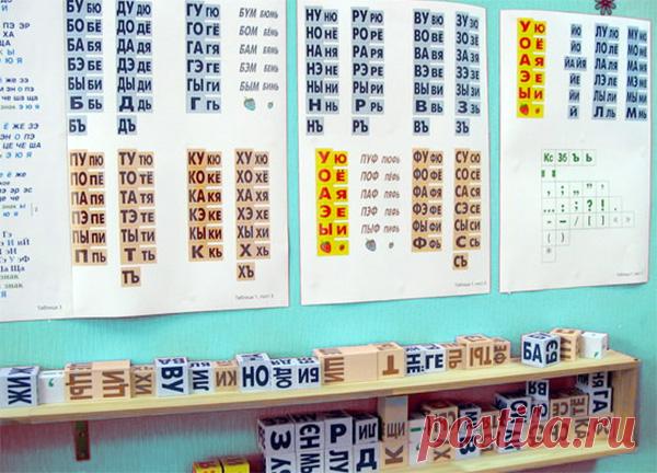 Таблица Зайцева для чтения по слогам