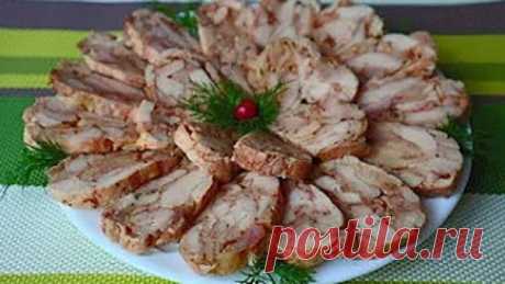 Всем большой привет! Сегодня готовим мясную закуску, которая с успехом заменит колбасу. Вашего времени нужно всего 10-15 минут, в итоге потрясающе вкусная ветчина украсит Ваш праздничный стол!