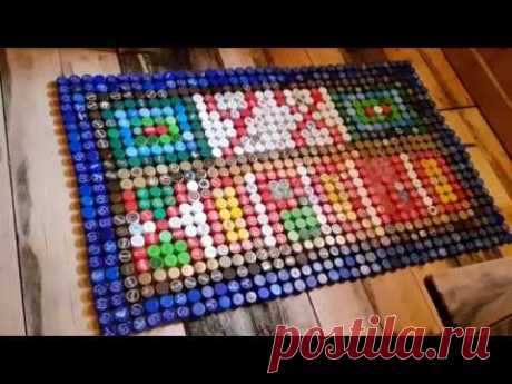 Коврик из пробок в баню