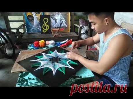 Geometric String Art Design