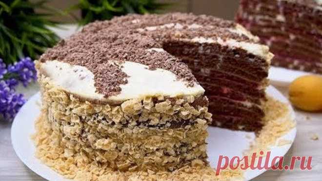 Торт На сковороде! Никакой Духовки и раскатки коржей!