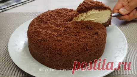 Сметанник без выпечки. Нежный, легкий и безумно вкусный | Вкусно Просто Быстро | Яндекс Дзен