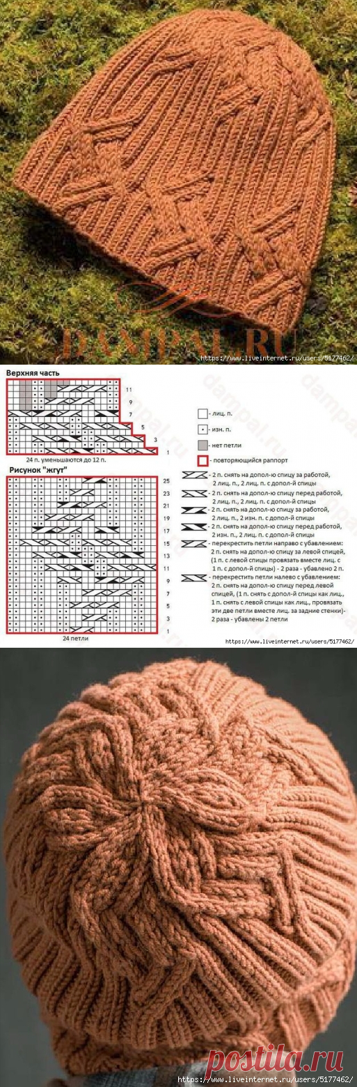 Мужская вязаная шапка «Parallelogram»