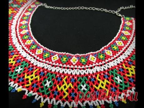 Колье из бисера " Силянка"/ Beaded necklace/ beading