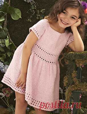 Текстурное платье для девочки из Knitting Simple