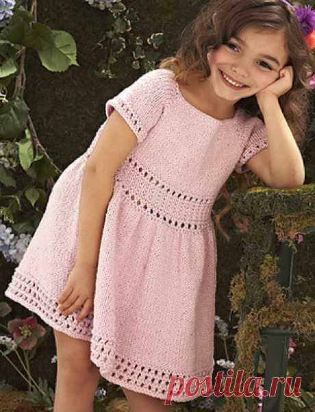 Текстурное платье для девочки из Knitting Simple