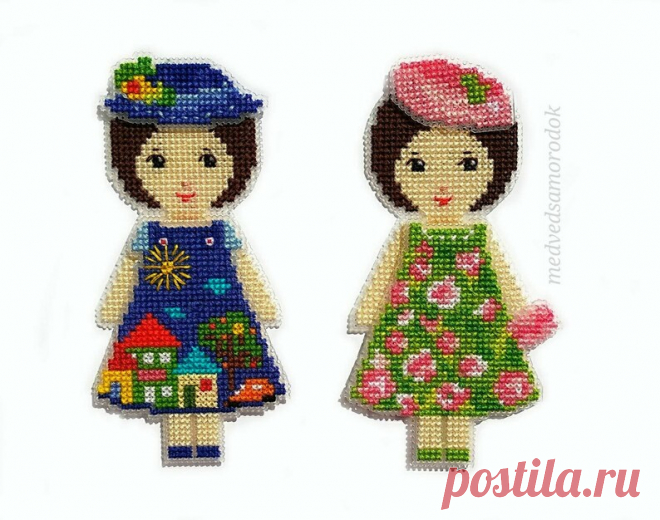 Cross-stitch pattern Dress Up doll and dresses 2 - Etsy España
