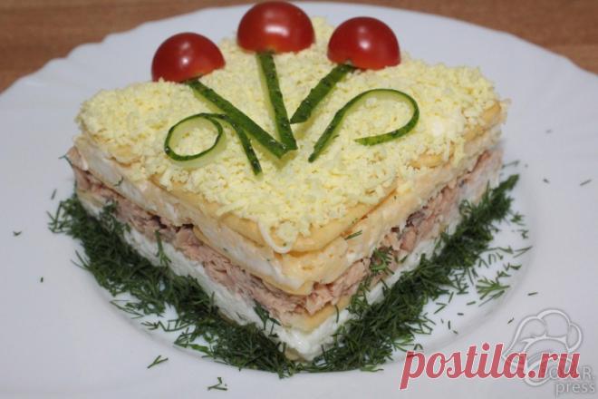 Салат с крекером и тунцом — Sloosh – кулинарные рецепты