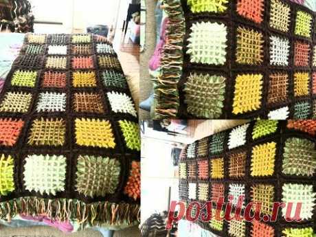 KARE MOTİFMATİK  BATTANİYE MODELİ YAPILIŞI | BLANKET CONSTRUCTİON| interesting technique - YouTube