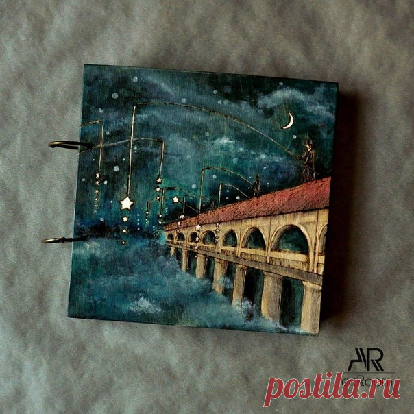 Деревянные блокноты/скетчбуки в технике выжигания по дереву и росписи. Кольца разъемные, это даёт возможность без труда заменить бумагу и делает такие блокноты в сочетании с деревянной обложкой практически вечными. / Эпоха Ручной Работы