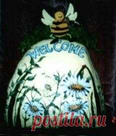 rockpaintingiii: View Photo: Bumble Bee Welcome Rock