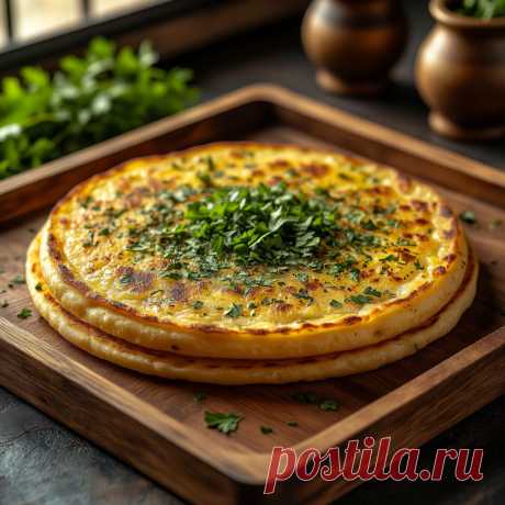 Творожно-сырная лепёшка с чесноком: вкусный завтрак за 20 минут. Домашние рецепты. | «Вкусные истории с Таней: творчество, рецепты заготовок на зиму и домашняя кухня». | Дзен