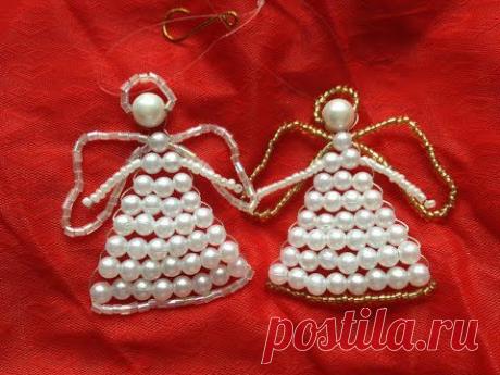 Ангел из бисера схема плетения маленьких фигурок (фото)