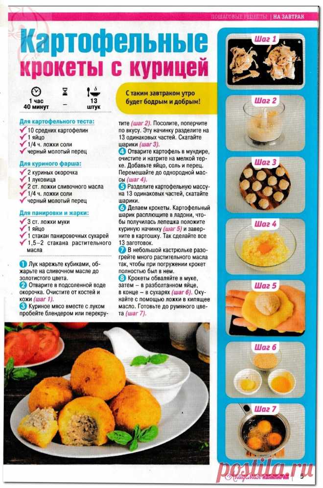 Картофельные крокеты с курицей