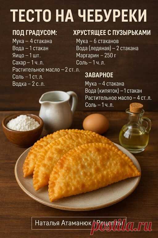 Тесто на чебуреки