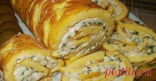Рулет из омлета