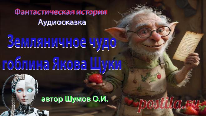 — Приветствуем вас, дорогие ребята и взрослые! Вас ждёт увлекательная аудиосказка о волшебной землянике и приключениях гоблина Якова Щуки. Слушайте, мечтайте и путешествуйте вместе с нами!