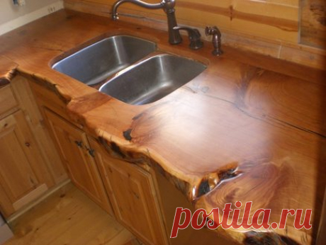 Rustic Countertop For Cabins | Home Design, Garden & Architecture Blog Magazine