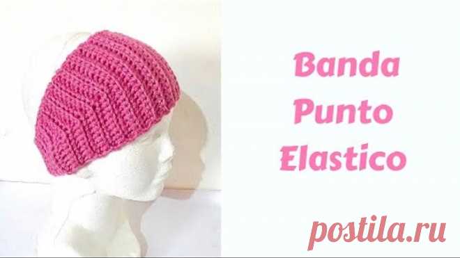 BANDA PUNTO ELASTICO Tejido a crochet paso a paso