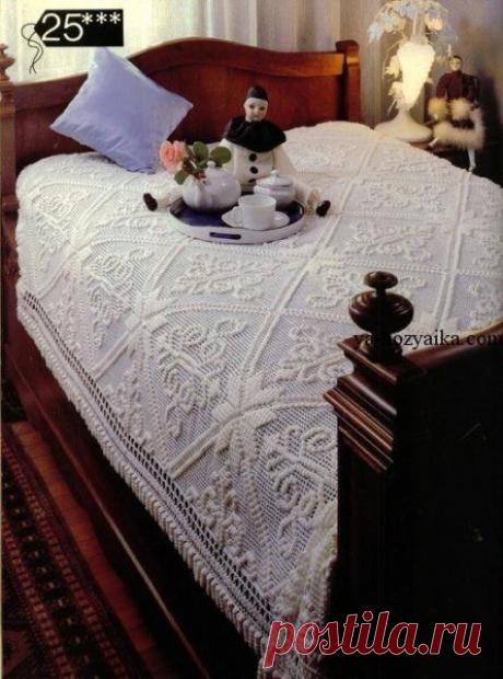 Шикарное покрывало крючком в филейной технике. Покрывало на кровать филейное вязание Шикарное покрывало крючком в филейной технике. Покрывало на кровать филейное вязание