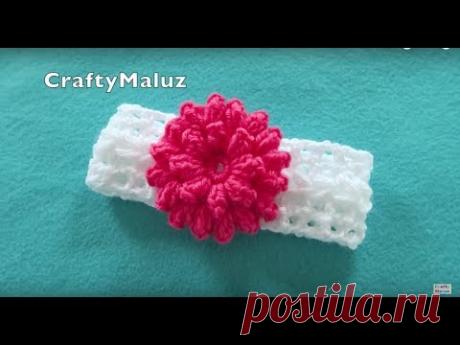 ♥CROCHET TUTORIAL | DIADEMA TEJIDA PASO A PASO | haz una hermosa diadema a crochet paso a paso
