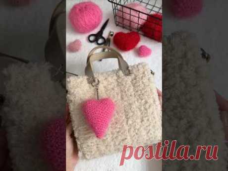 💖 СЕРДЦЕ КРЮЧКОМ ЗА ПАРУ МИНУТ из фантазийной пряжи