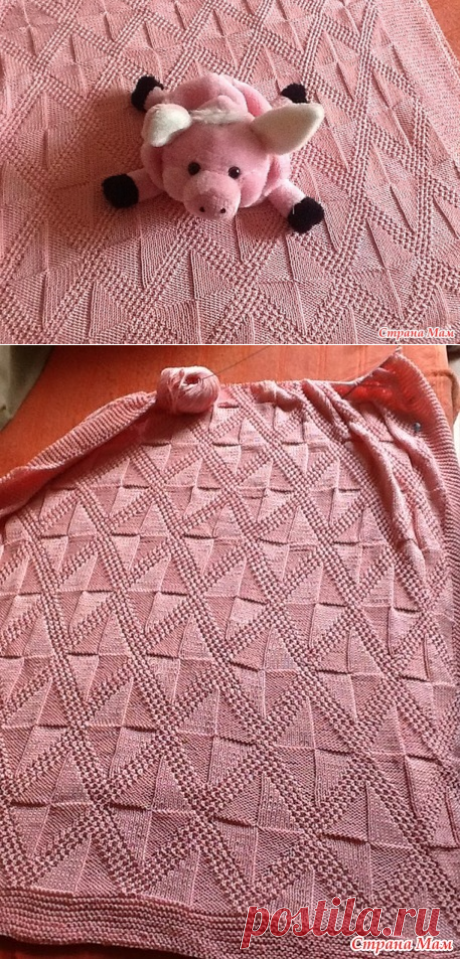 Детский плед спицами - Вязание - Страна Мам