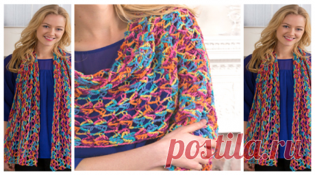 Happy-Go-Lacy Crochet Shawl Pattern