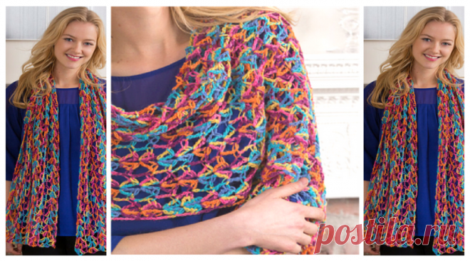 Happy-Go-Lacy Crochet Shawl Pattern