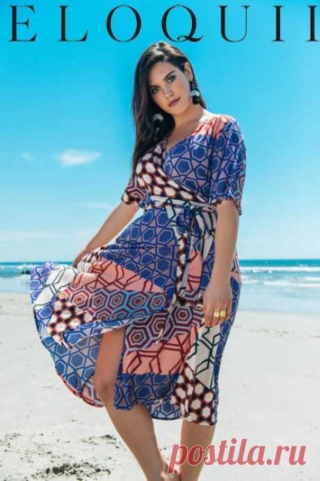 Lookbook одежды для полненьких девушек американского бренда Eloquii, июль-август 2017