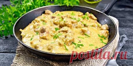 Филе индейки. Рецепт тушеного филе индейки со сметаной