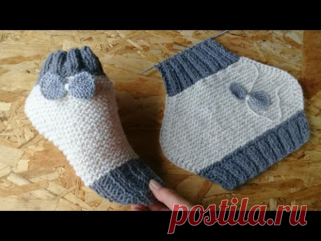 СЛЕДКИ НА ДВУХ СПИЦАХ ЗА 2 ЧАСА БЕЗ ЗАМОРОЧЕК