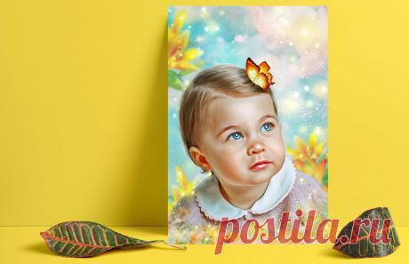 Худ обработка детского портрета с отрисовкой - Фрилансер Monika Zain Monika_Freelancer - Портфолио - Работа #3512205