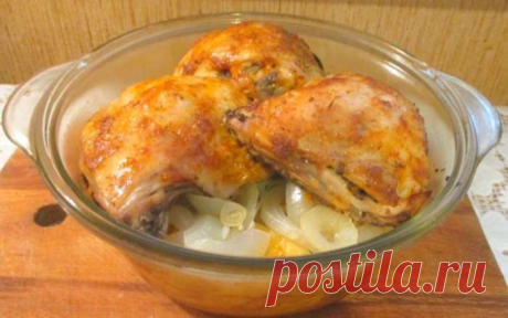 Куриные бёдрышки с овощами в духовке