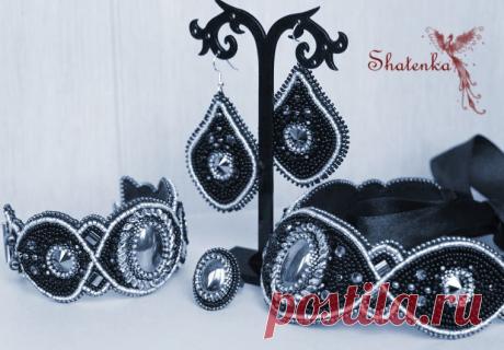 Комплект с гематитами. | biser.info - всё о бисере и бисерном творчестве