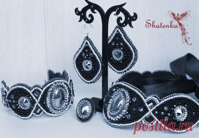 Комплект с гематитами. | biser.info - всё о бисере и бисерном творчестве