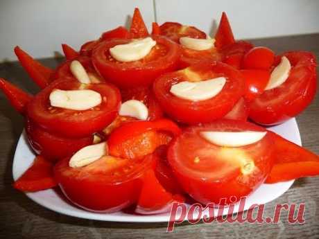 МАРИНОВАННЫЕ ПОМИДОРЫ ПОЛОВИНКАМИ. НЕОБЫКНОВЕННО ВКУСНЫЕ!