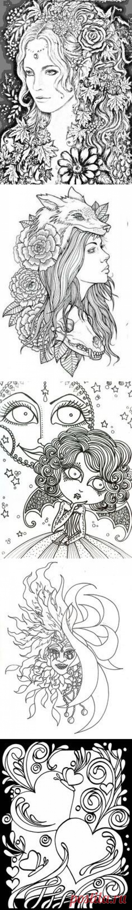 coloring pages в Pinterest | Раскраски, Раскраска и Издательский Дом Dover Publications