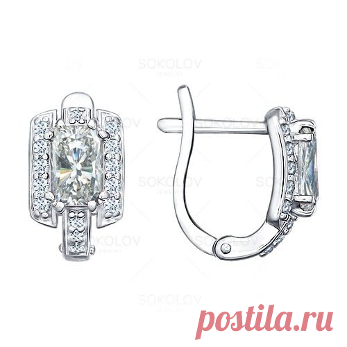 Серьги из серебра с фианитами арт. 94021579
1290 руб