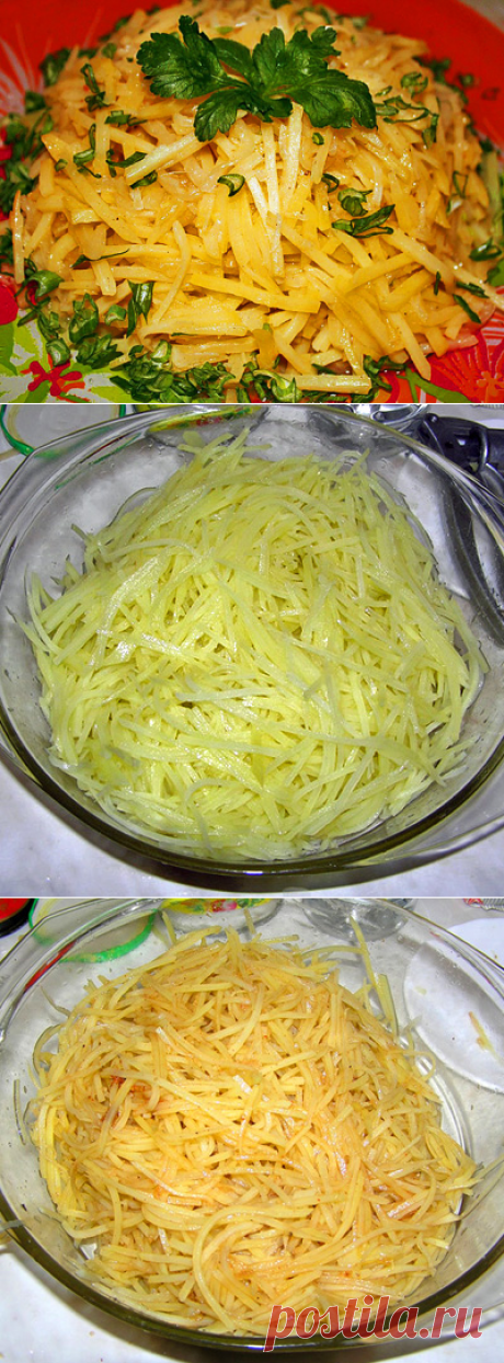 Картофель по-корейски, вкусное посное блюдо или как основа масного салата!..