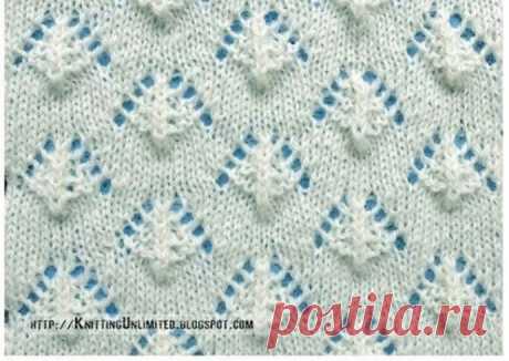 Ажурный узор с ромбиками