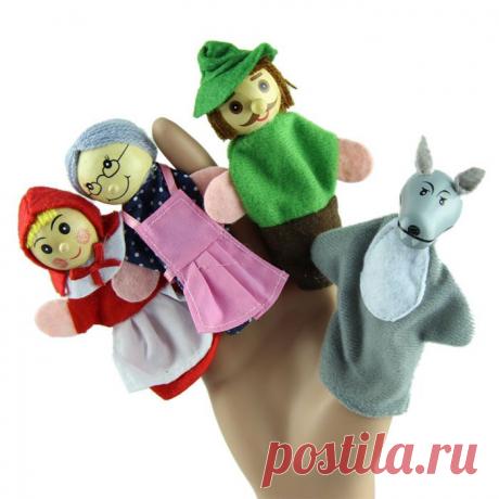 игрушка Рождественская картинка - более детальную картину о новых 4PCS/Set Little Red Riding Hood Рождество животных Finger Puppet toy развивающие игрушки рассказа кукла выгодную сделку 1шт картинка в куклы с Voberry Technology Co.,Ltd | Aliexpress.com | Alibaba Group