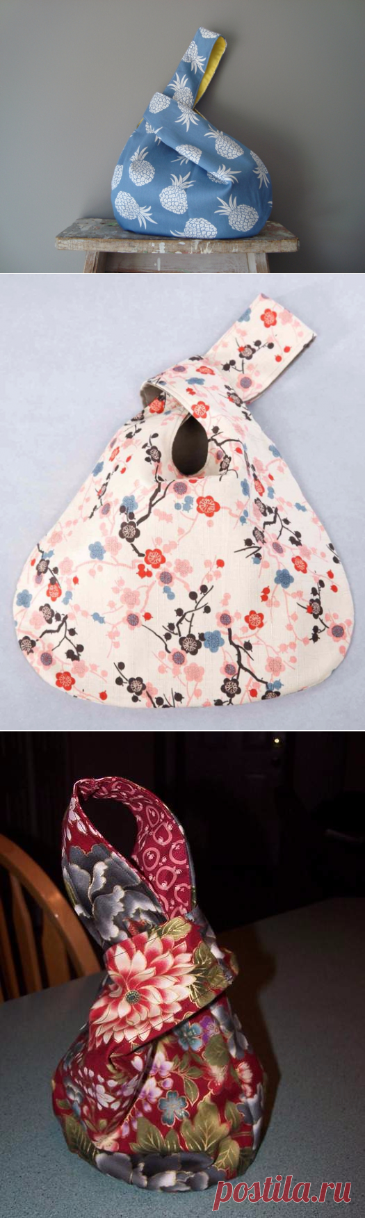 Шьем удобную японскую сумку-узелок. Мастер-класс