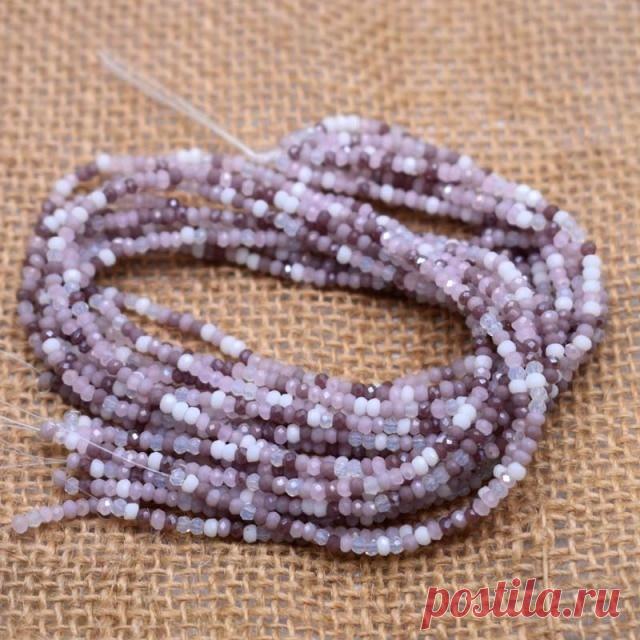 Бусины из австрийского хрусталя Rondell с гранями разных цветов, 1 х2 мм, круглые стеклянные бусины, бусины россыпью с отверстиями, оптовая продажа|Бусины| | АлиЭкспресс