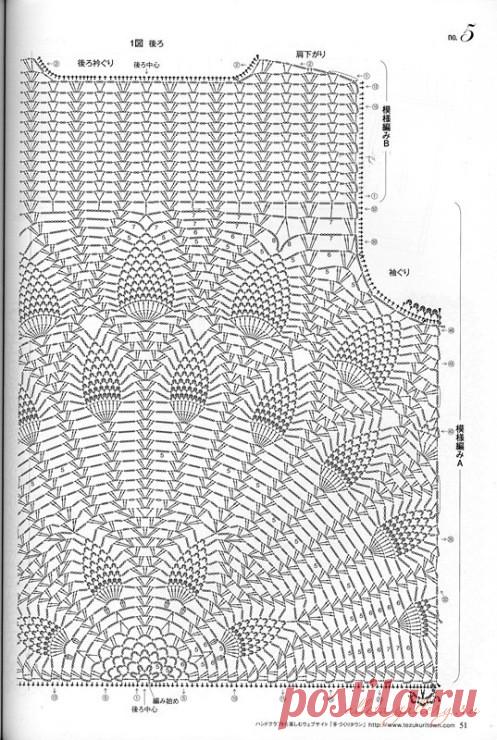 Большая подборка узоров для вязания летних топов: вязание крючком — Сделай сам, идеи для творчества - DIY Ideas