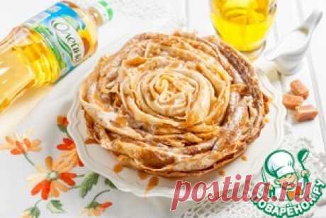 Блинный торт с карамельным соусом - кулинарный рецепт